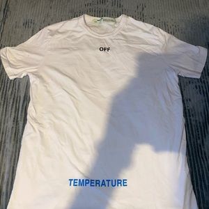 Off white temperature shirt size M